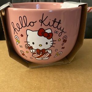 Hello kitty Ceramic Bowl w/ Chopsticks